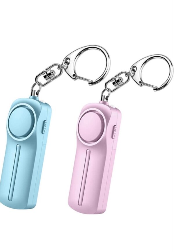 130dB Self-defense Keychain Alarm w/LED Light